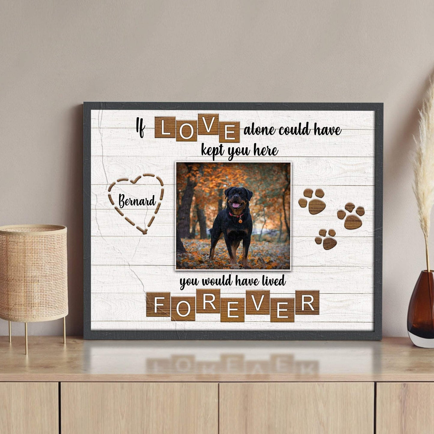 Pet Memorial Sign If Love Alone - Tailored Canvases - Flyclothing LLC