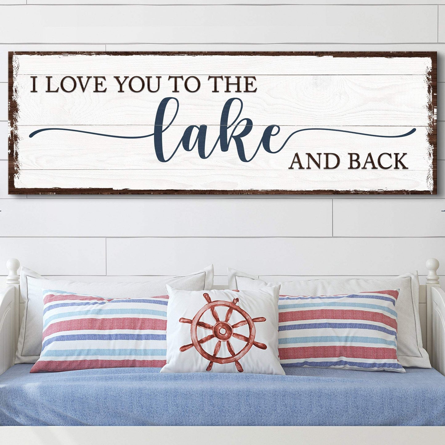 Love You To The Lake And Back Sign III - Tailored Canvases - Flyclothing LLC
