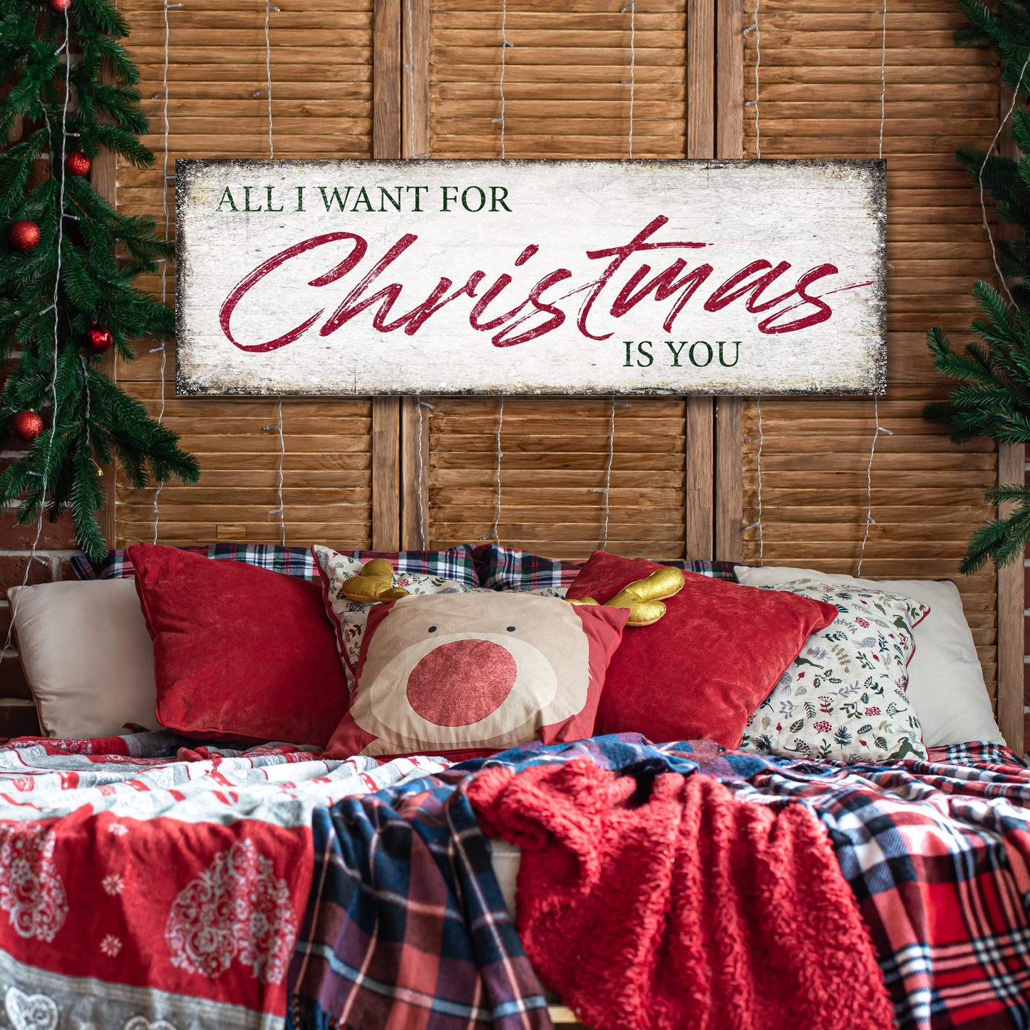 All I Want For Christmas Is You Sign III - Tailored Canvases - Flyclothing LLC