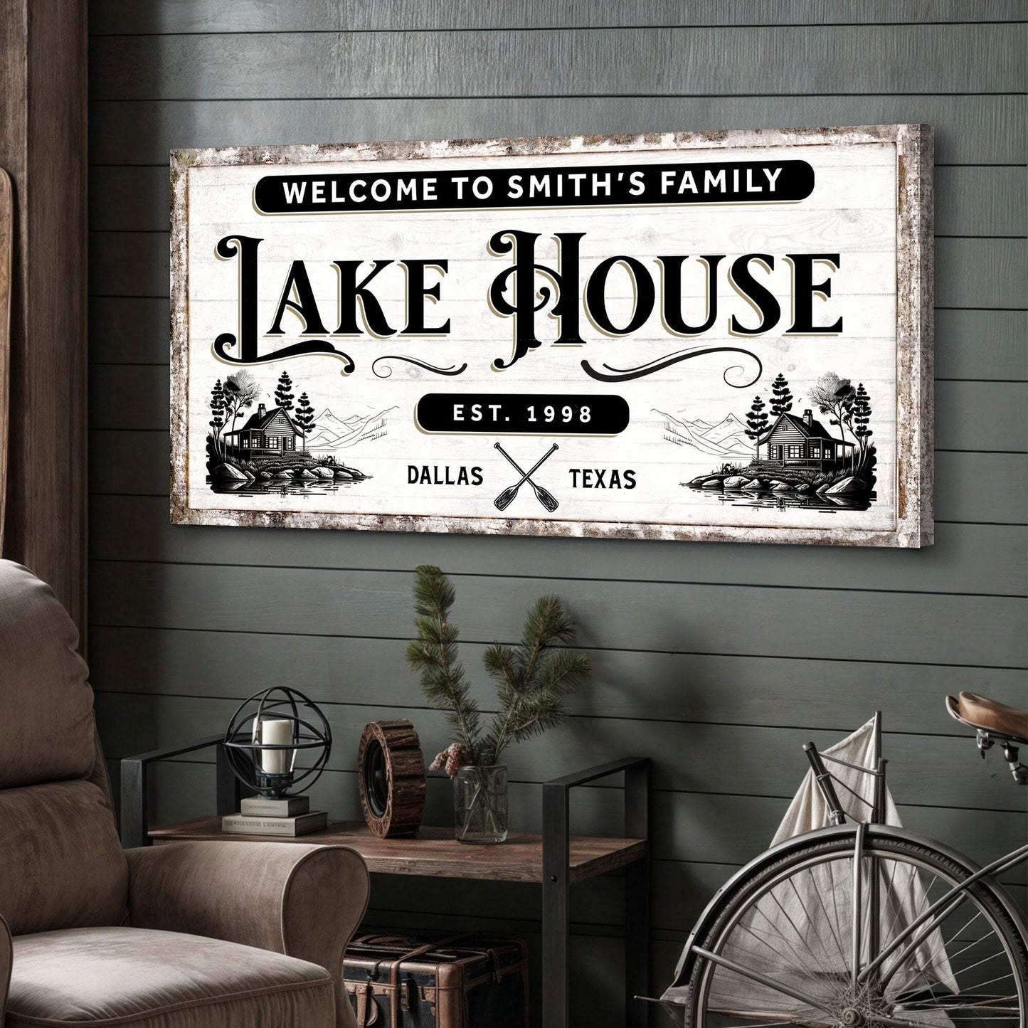 Lake House Sign VIII - Tailored Canvases - Flyclothing LLC