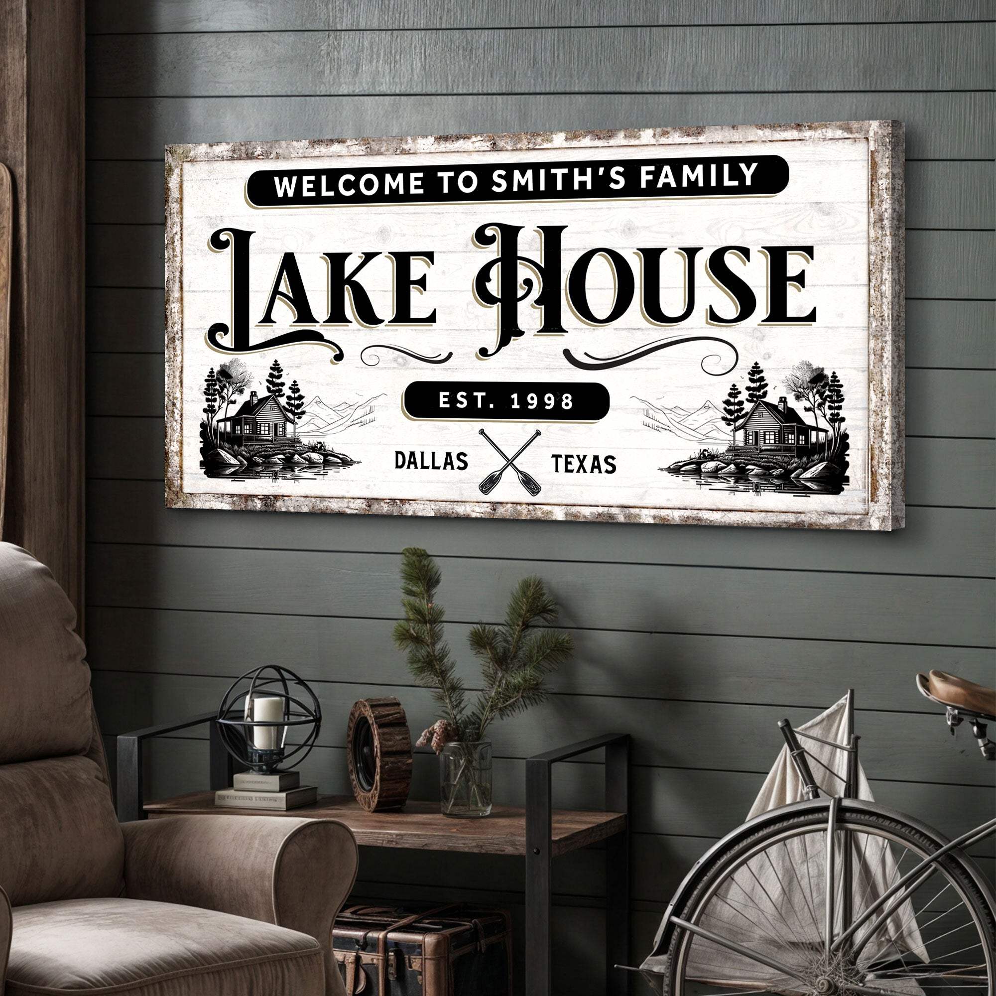 Lake House Sign VIII - Tailored Canvases - Flyclothing LLC