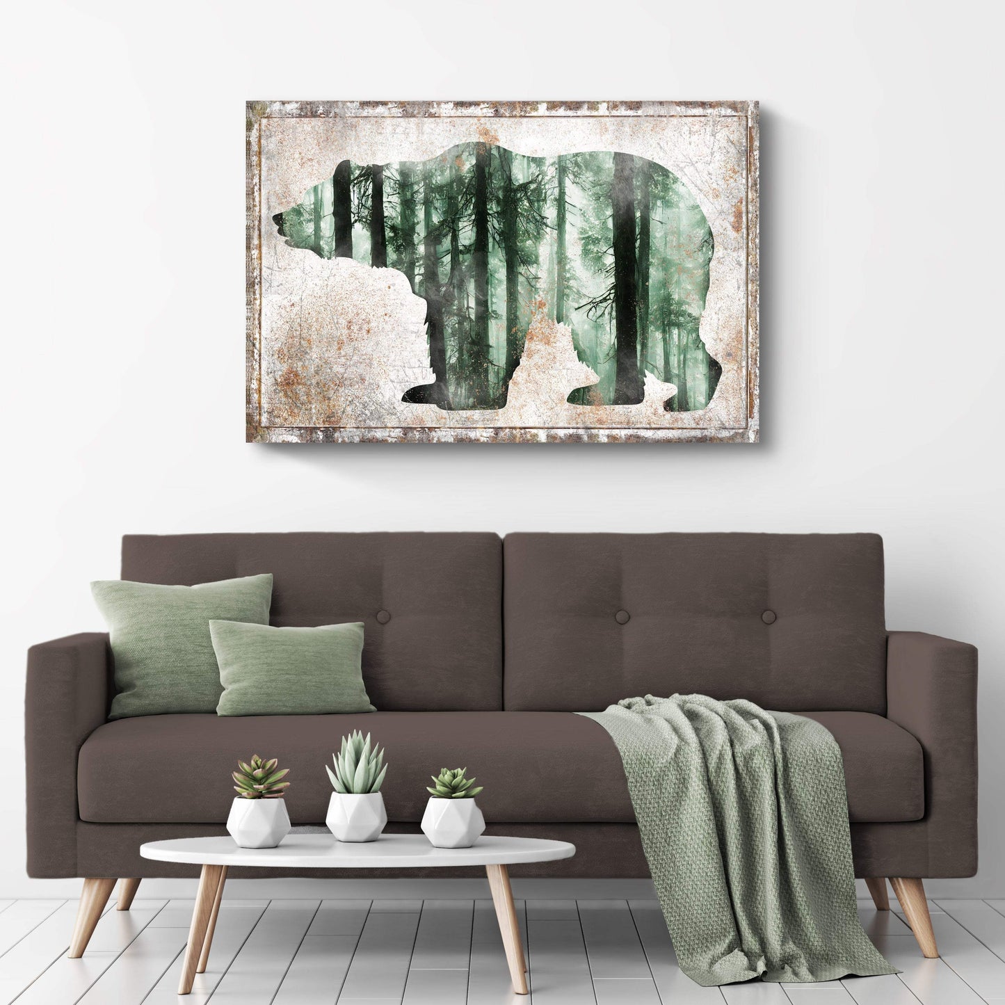 Animals Forest Bear Birch Canvas Wall Art - Tailored Canvases - Flyclothing LLC