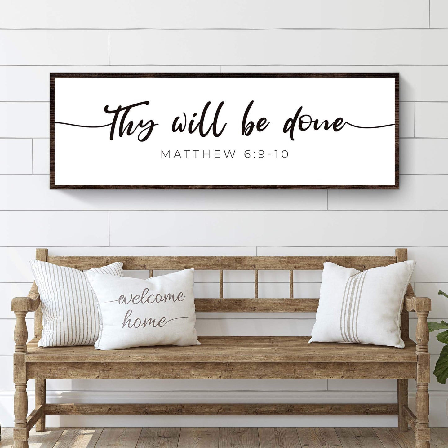 Thy Will Be Done Faith Sign III - Tailored Canvases - Flyclothing LLC