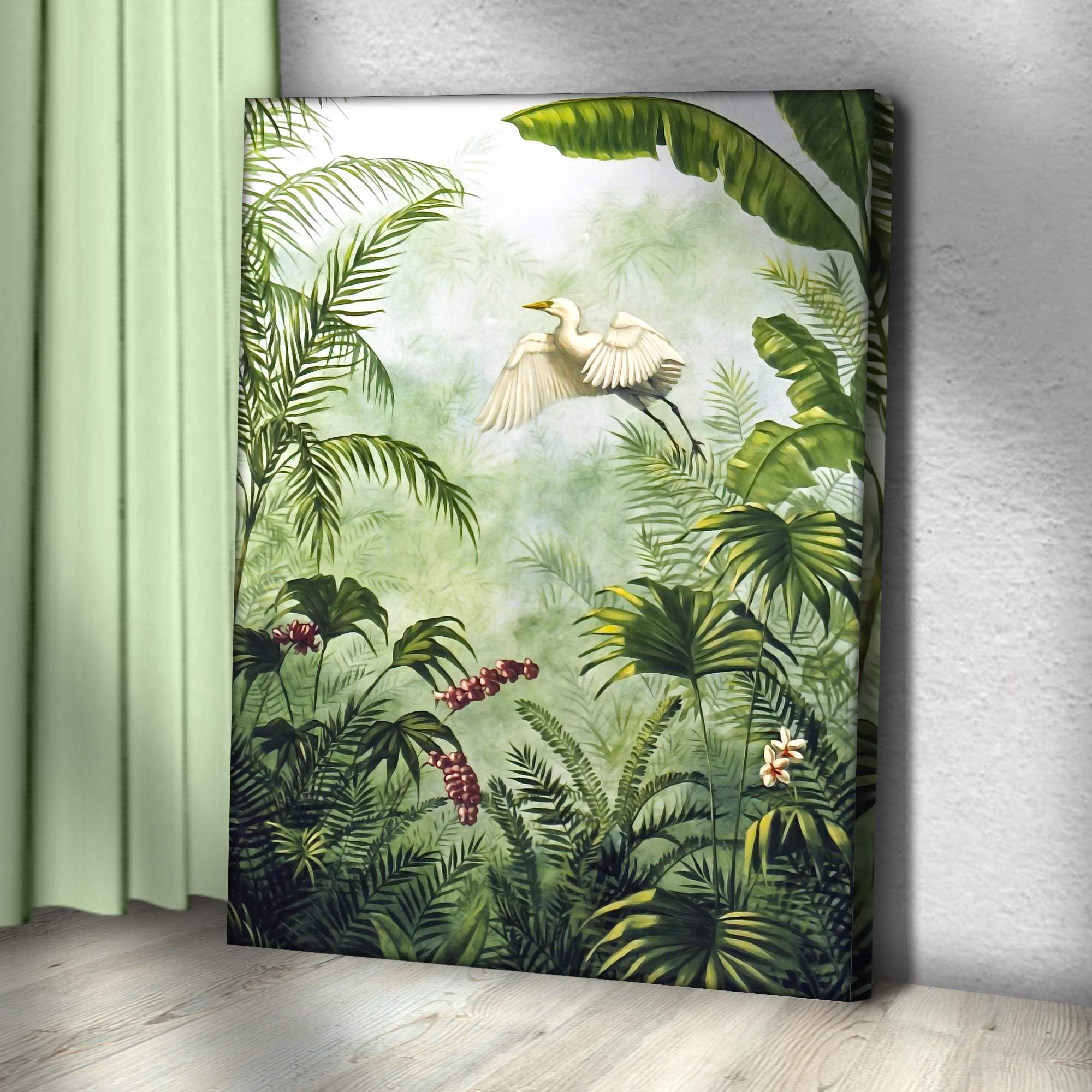 Tropical Rainforest Plants Canvas Wall Art - Tailored Canvases - Flyclothing LLC