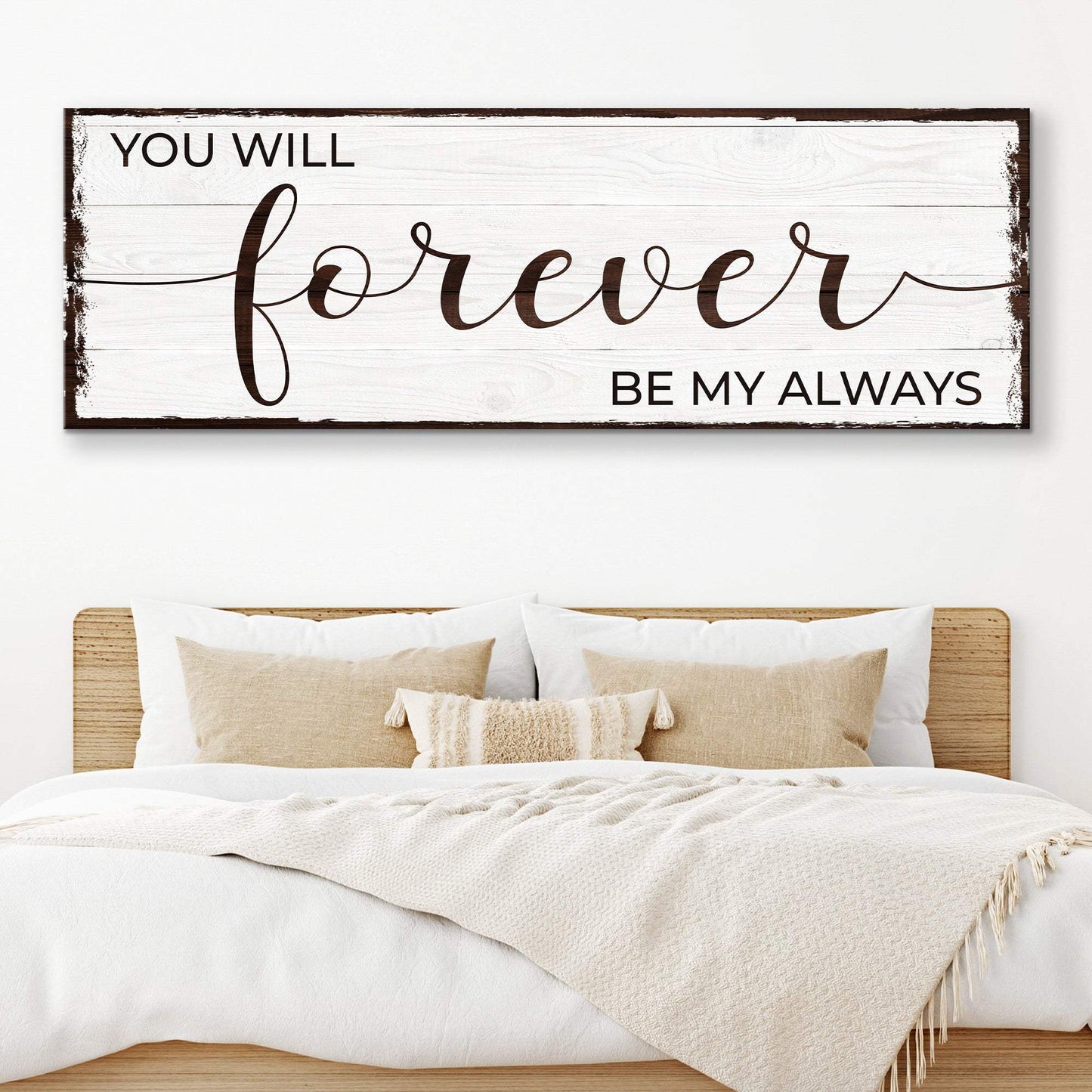 Forever Be My Always Sign II - Tailored Canvases - Flyclothing LLC