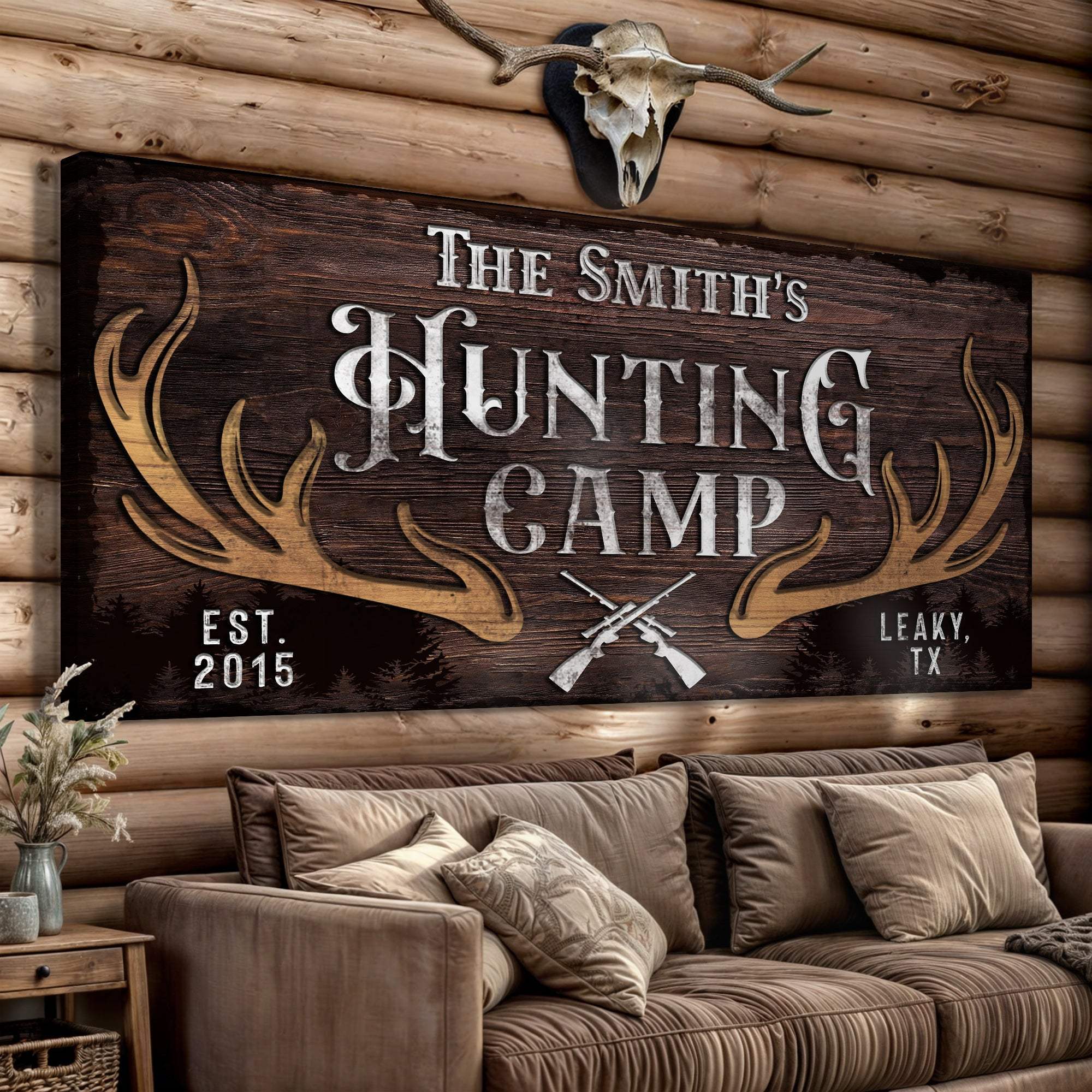 Family Hunting Camp Sign - Tailored Canvases - Flyclothing LLC