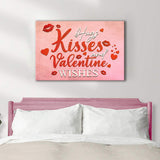 Hugs Kisses and Valentine Wishes Sign II - Tailored Canvases - Flyclothing LLC