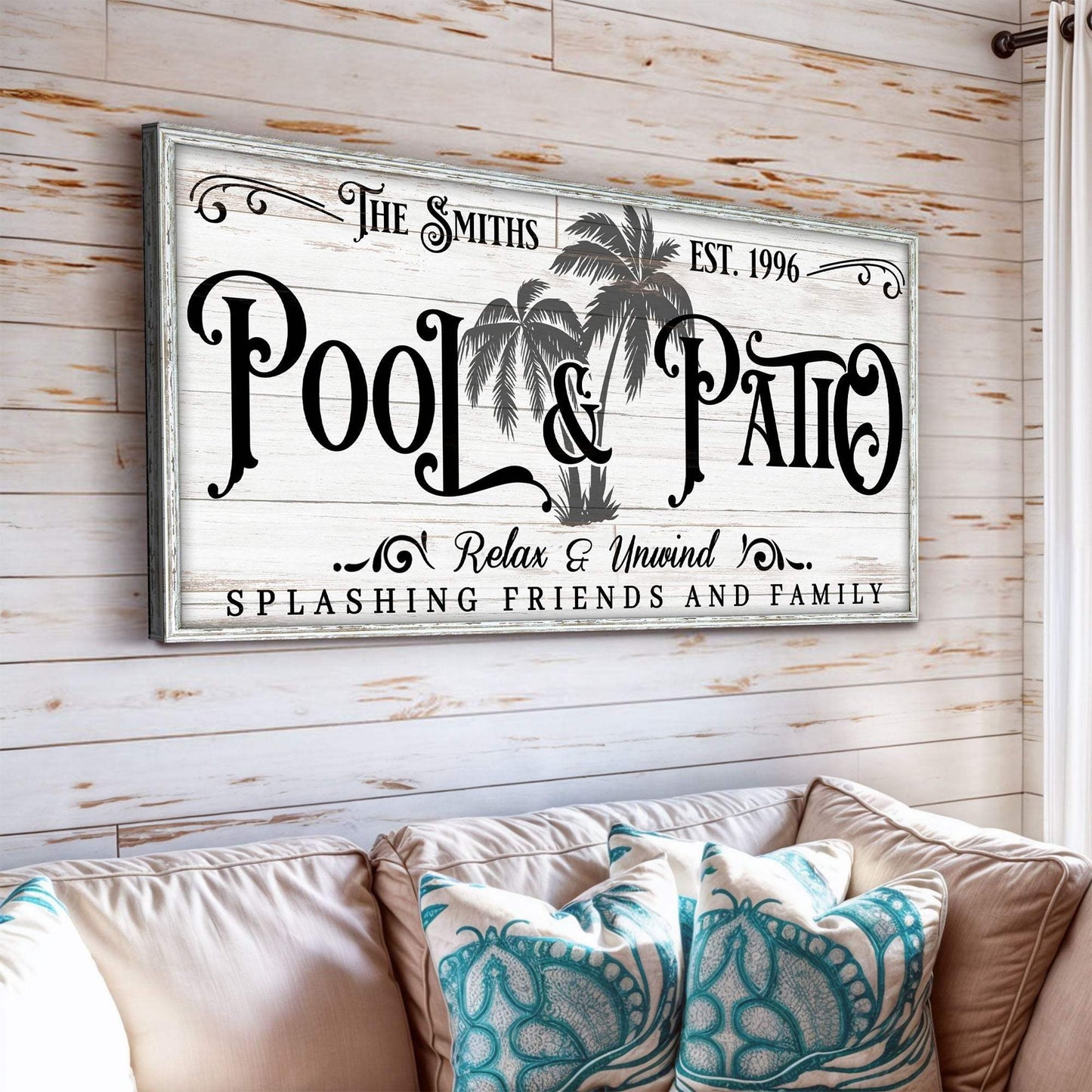 Personalized Pool & Patio Sign VI - Tailored Canvases - Flyclothing LLC