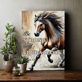 Be Strong And Courageous Faith Sign V - Tailored Canvases - Flyclothing LLC