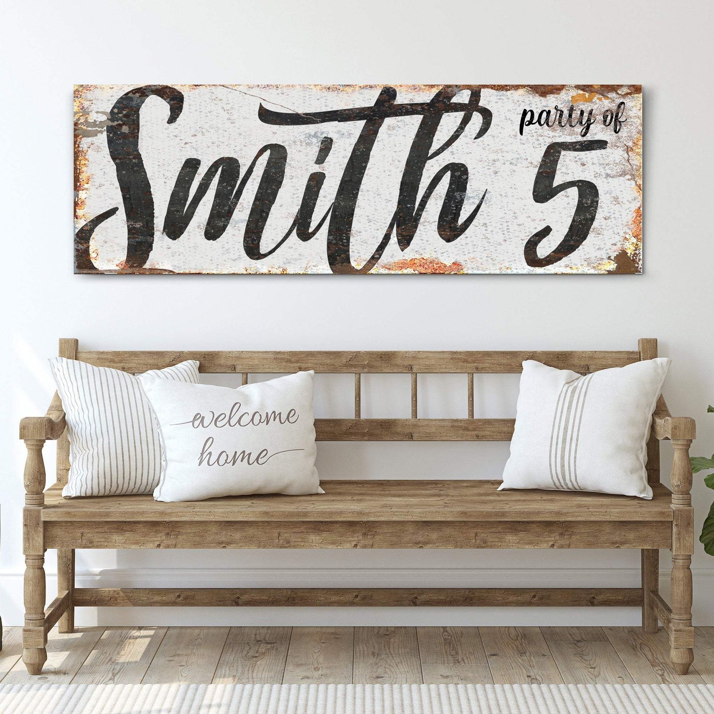 Personalized Party of Family Sign II - Tailored Canvases - Flyclothing LLC