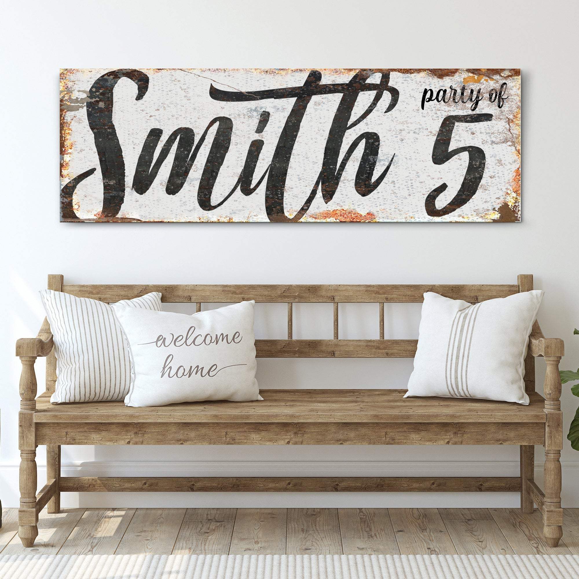 Personalized Party of Family Sign II - Tailored Canvases - Flyclothing LLC