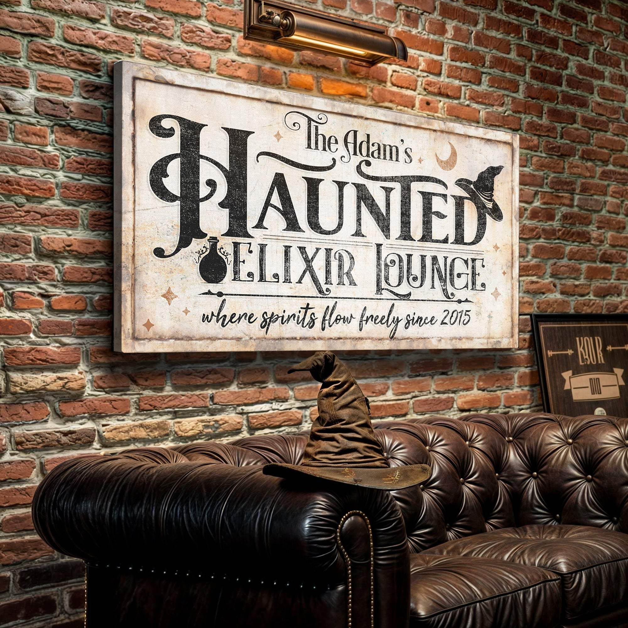 The Haunted Elixir Lounge Halloween Sign II - Tailored Canvases - Flyclothing LLC