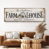 Personalized Rustic Farmhouse Sign - Tailored Canvases - Flyclothing LLC
