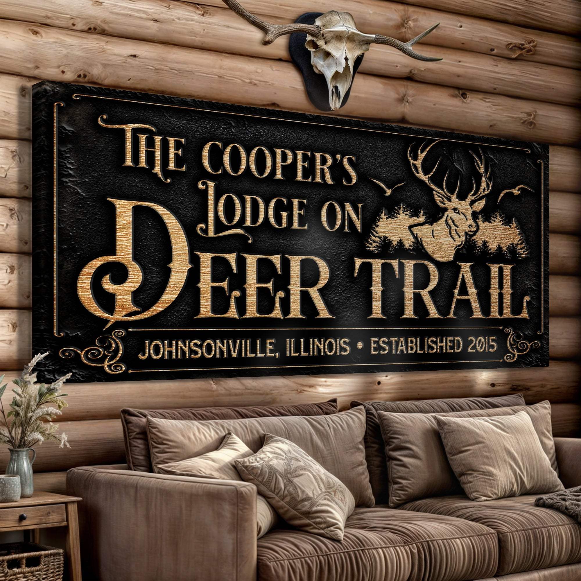 Hunting Lodge Sign - Tailored Canvases - Flyclothing LLC