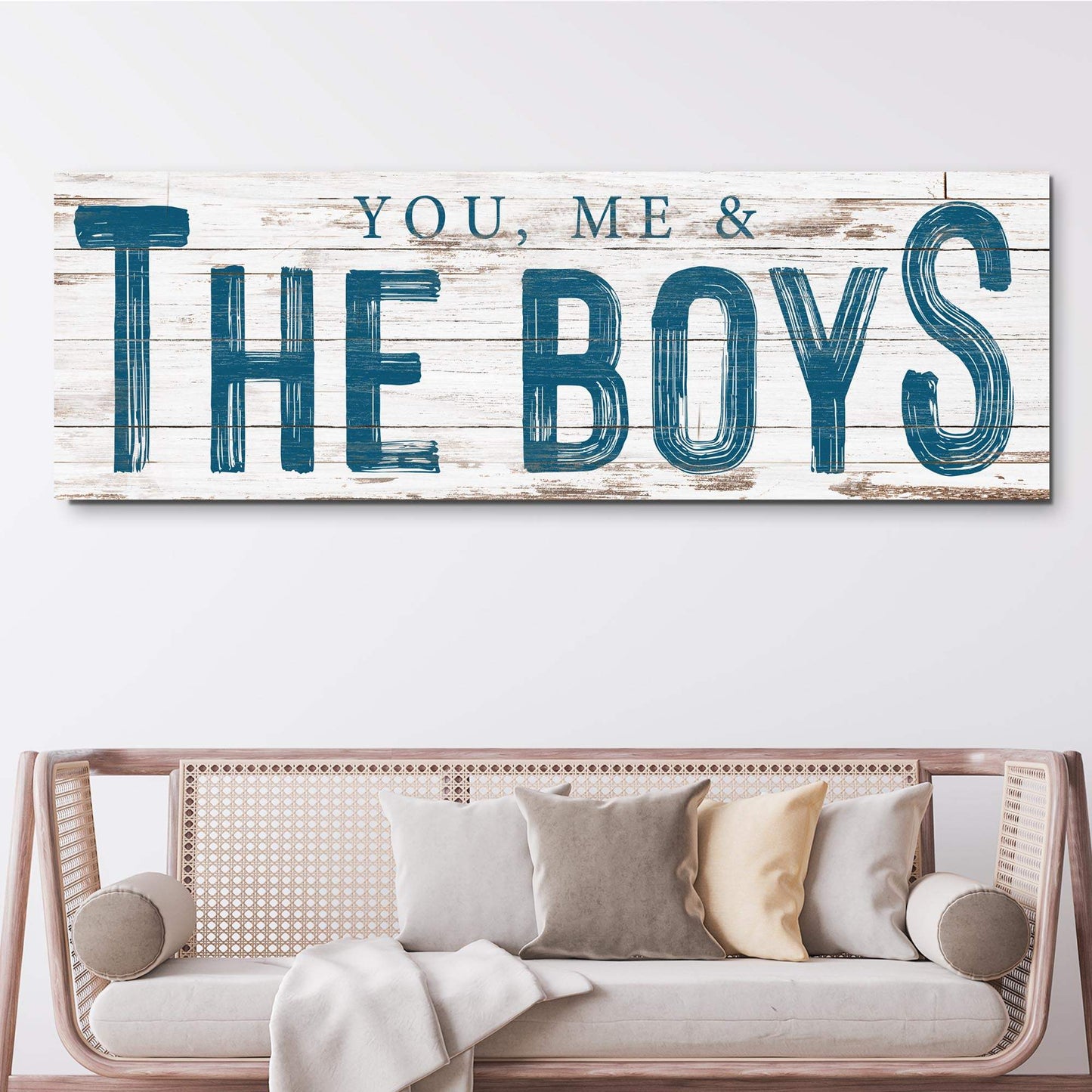 You, Me And The Boys Sign VIII - Tailored Canvases - Flyclothing LLC