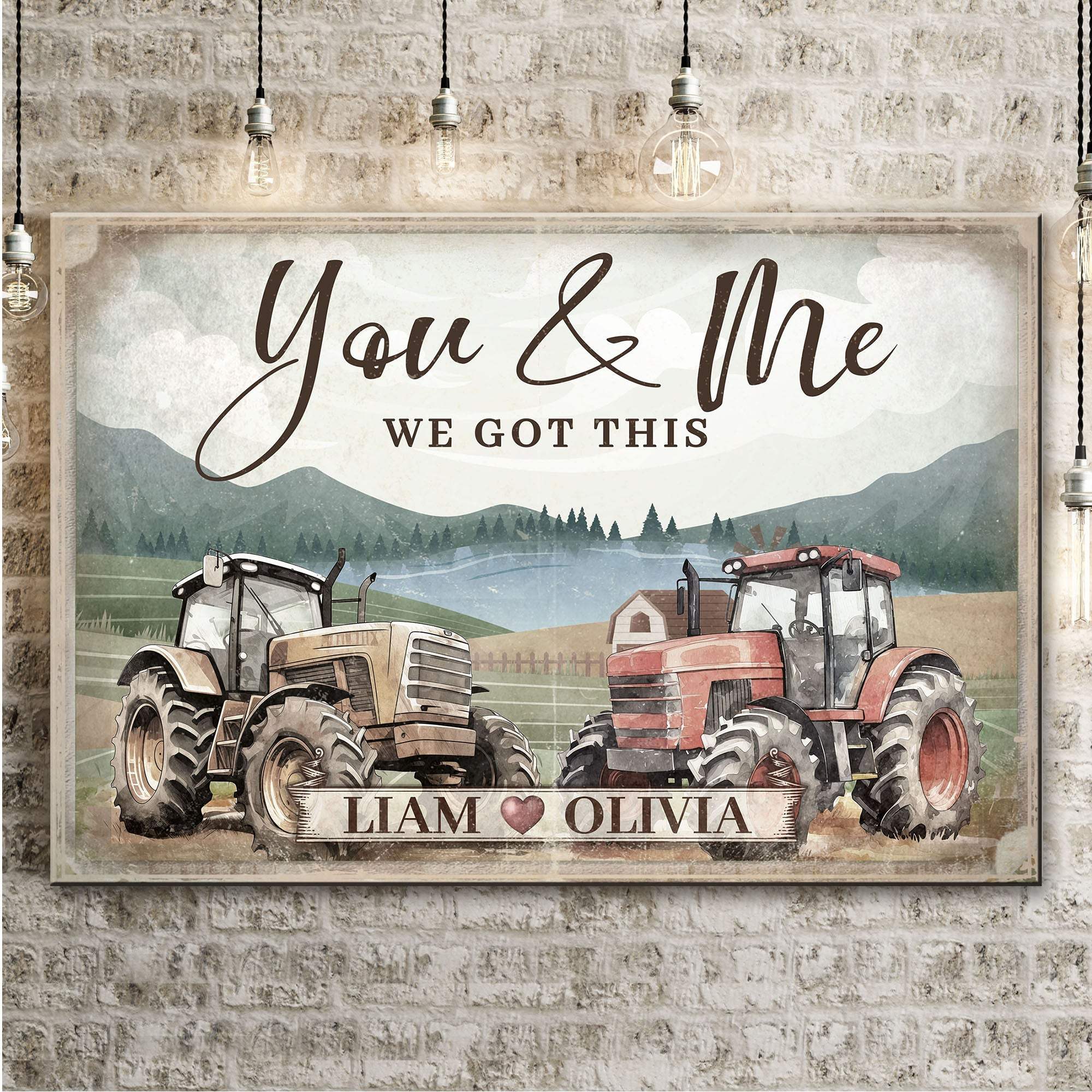 Tractor Themed We Got This Couple Sign - Tailored Canvases - Flyclothing LLC