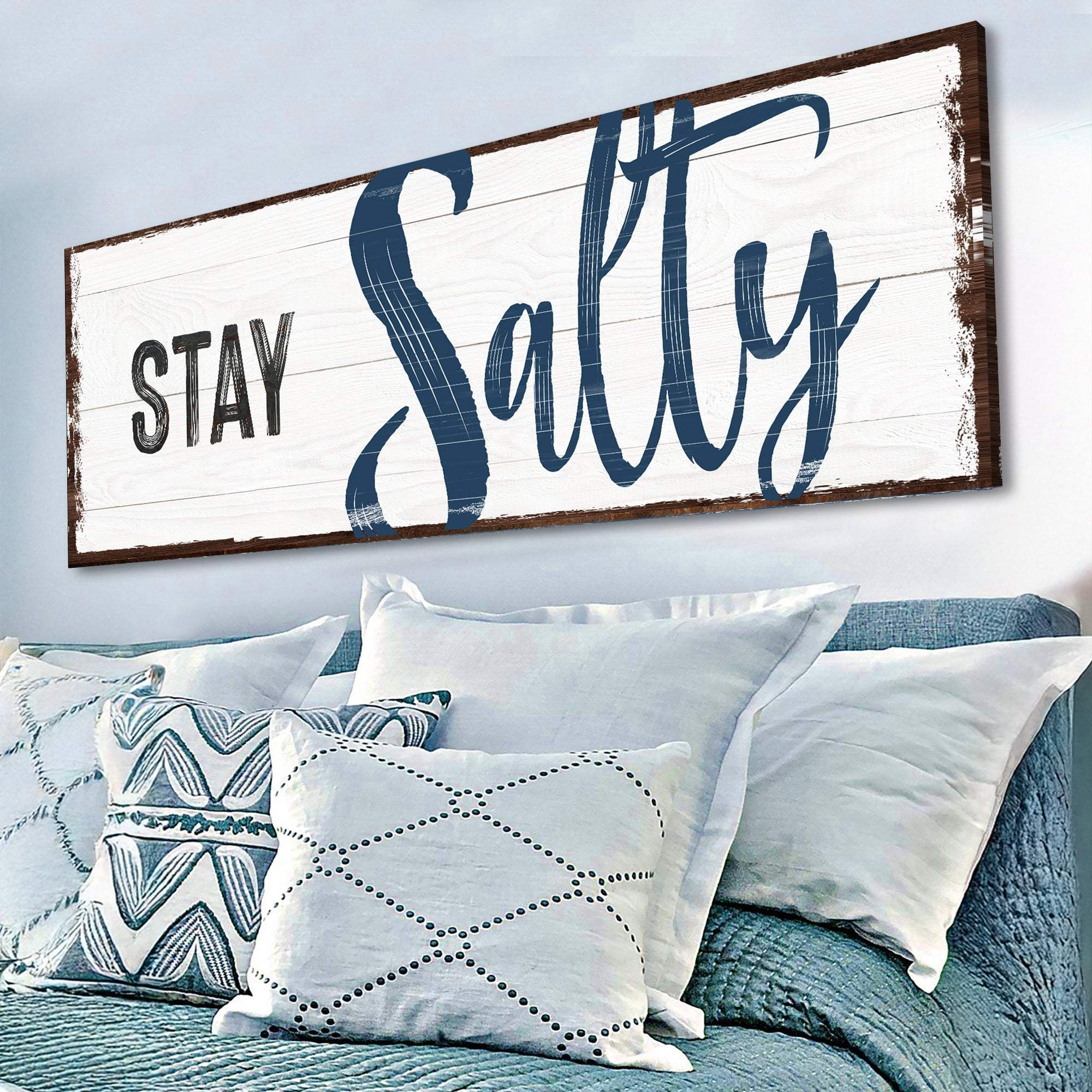 Stay Salty Coastal Sign III - Tailored Canvases - Flyclothing LLC