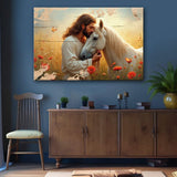 Jesus and Horse Faith Wall Art II - Tailored Canvases - Flyclothing LLC