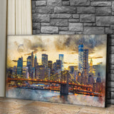 New York City Night View Canvas Wall Art - Tailored Canvases - Flyclothing LLC