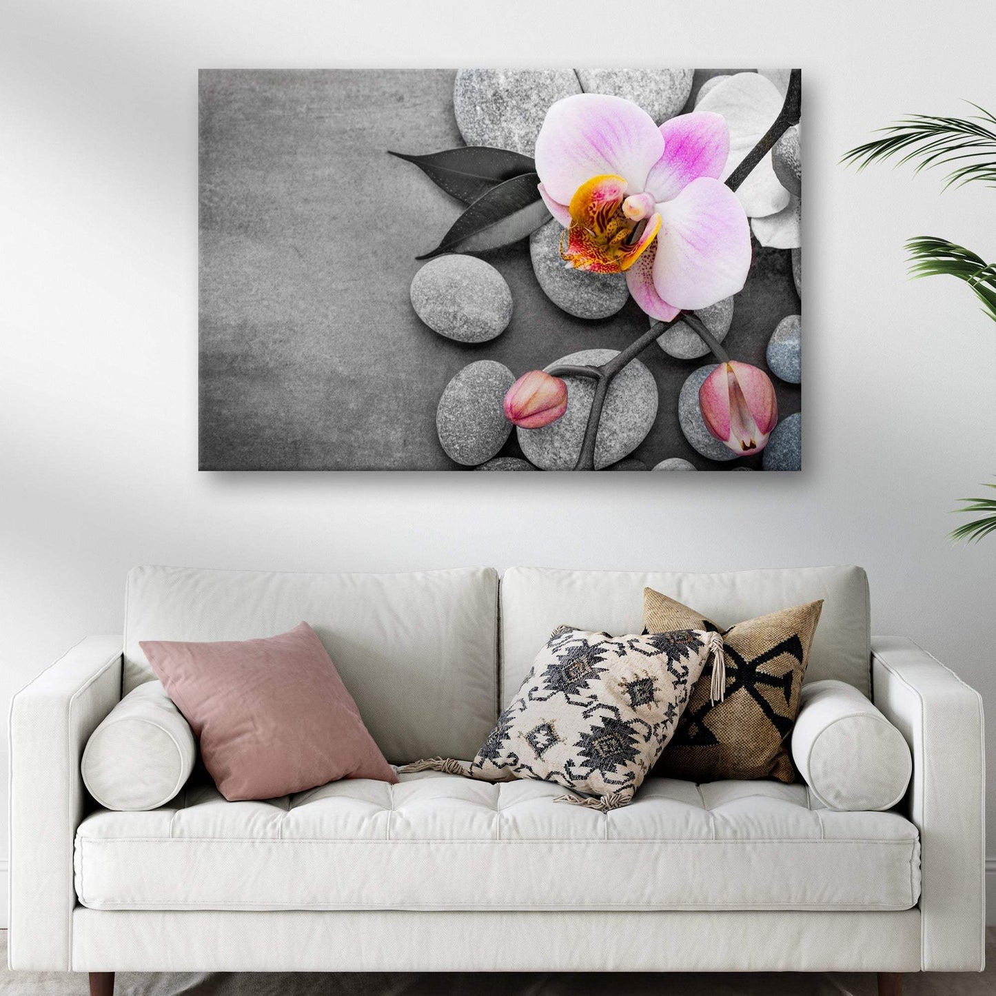 Fresh White Orchid Flower Canvas Wall Art - Tailored Canvases - Flyclothing LLC