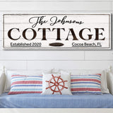 Cottage Beach House Sign - Tailored Canvases - Flyclothing LLC