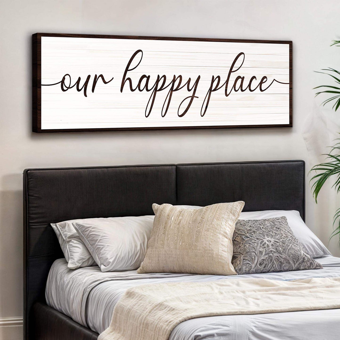 Our Happy Place Sign II - Tailored Canvases - Flyclothing LLC