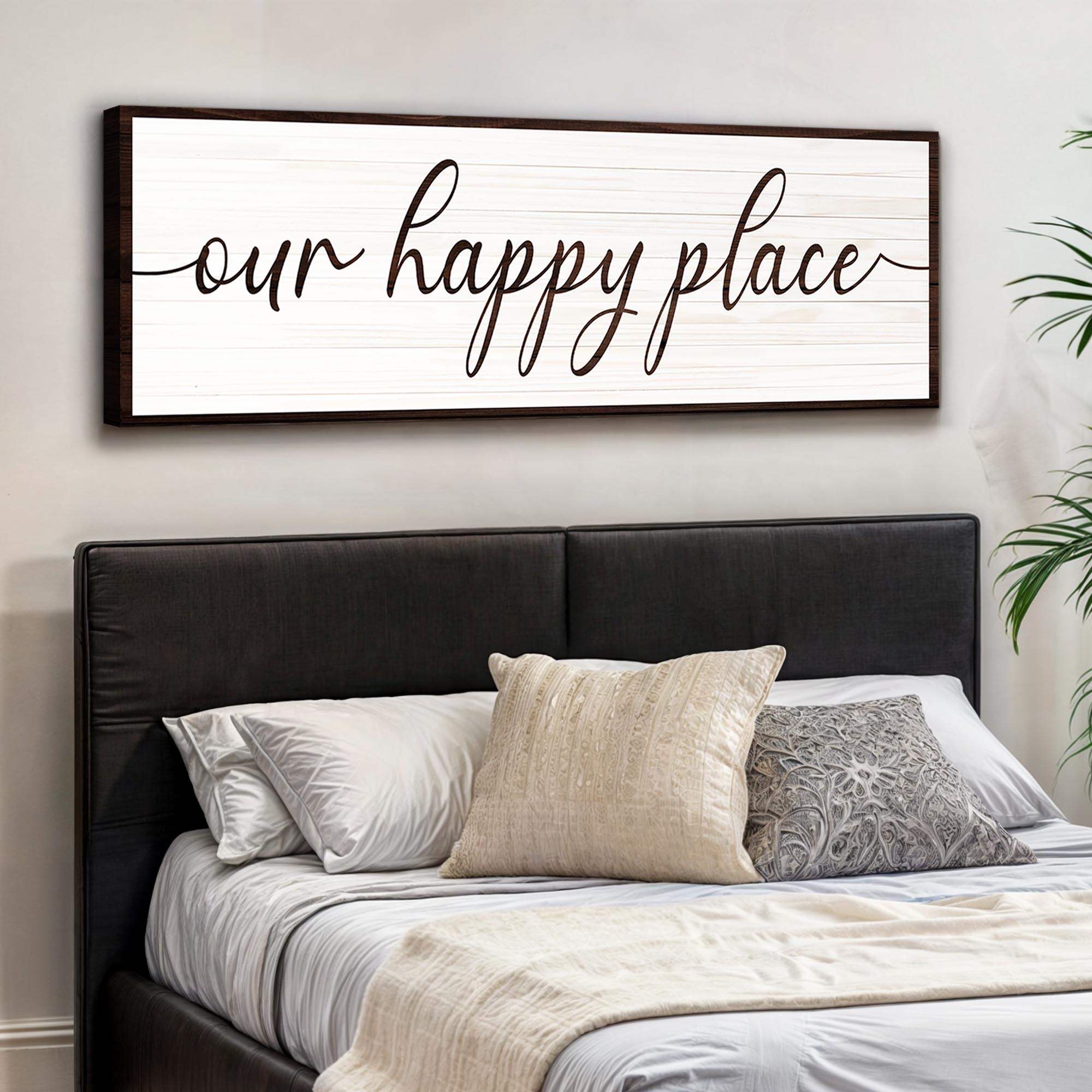 Our Happy Place Sign II - Tailored Canvases - Flyclothing LLC