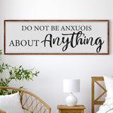 Do Not Be Anxious About Anything Faith Sign III - Tailored Canvases - Flyclothing LLC