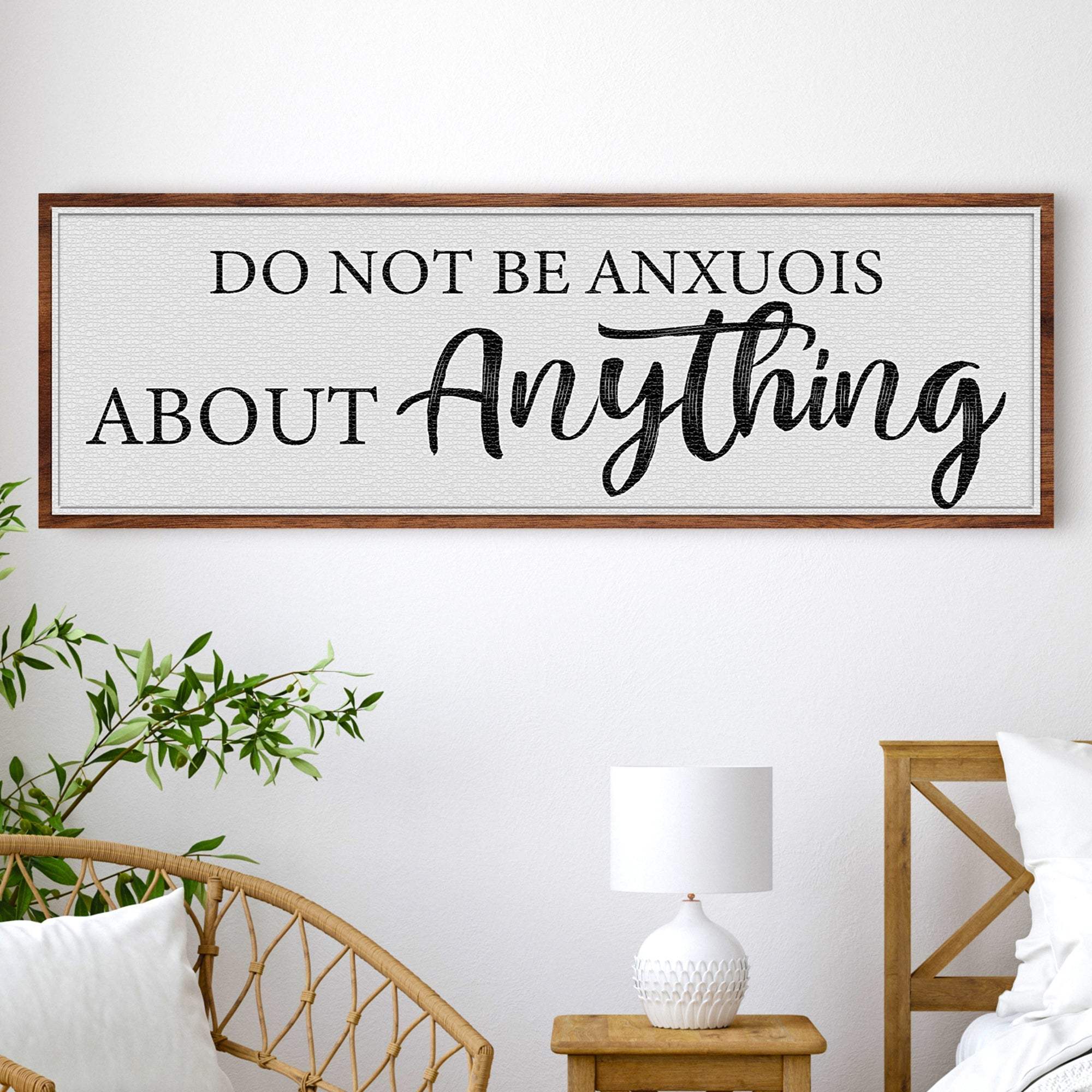 Do Not Be Anxious About Anything Faith Sign III - Tailored Canvases - Flyclothing LLC
