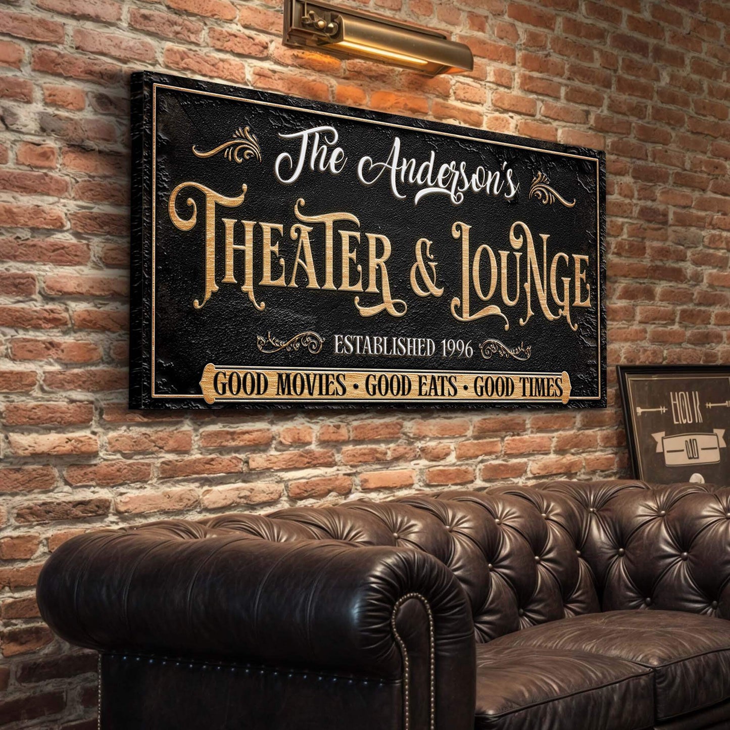 Family Theater And Lounge Sign VI - Tailored Canvases - Flyclothing LLC