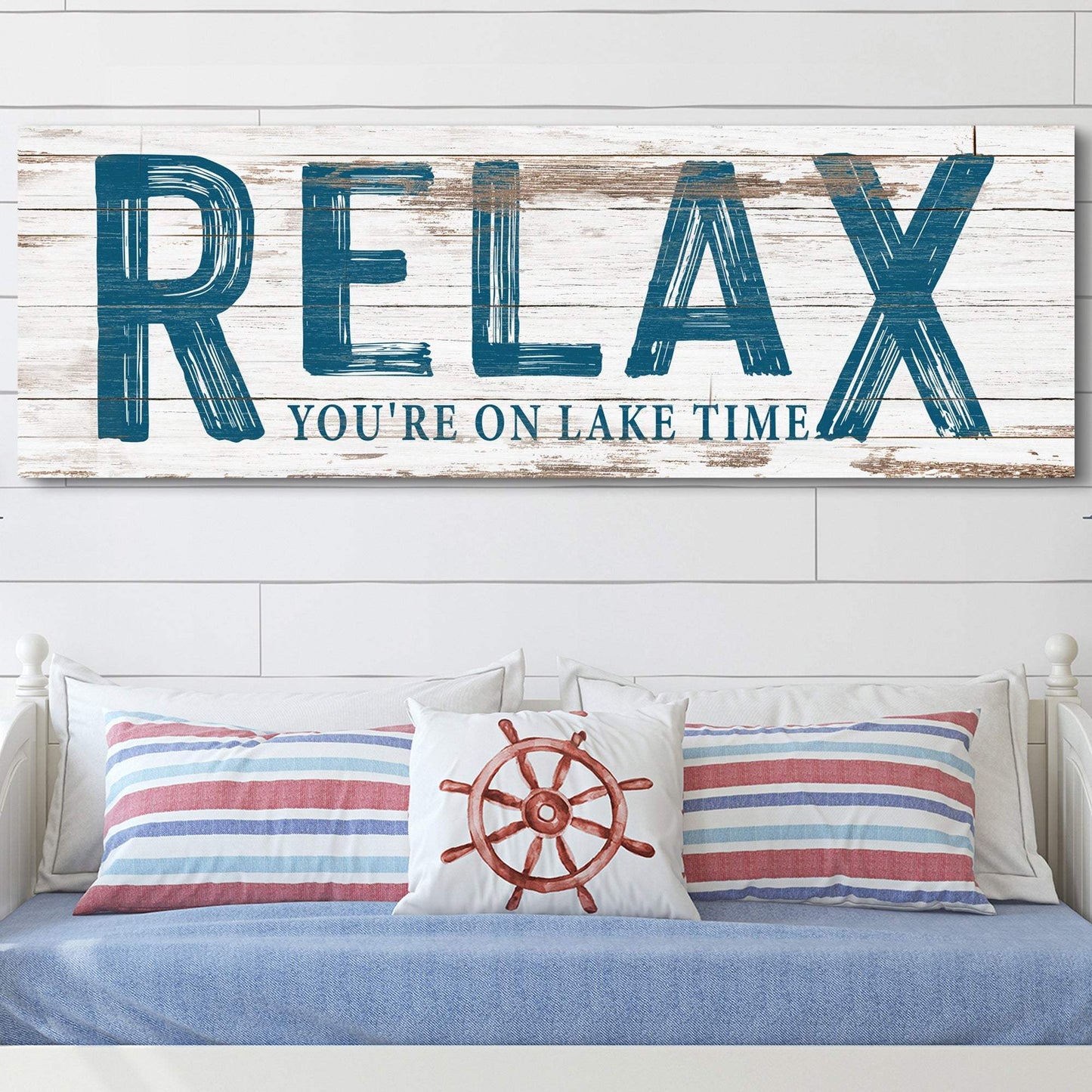 Relax You're on Lake Time Sign - Tailored Canvases - Flyclothing LLC