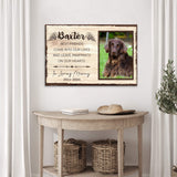 Pet Memorial Sign Best Friend In Paw Prints - Tailored Canvases - Flyclothing LLC