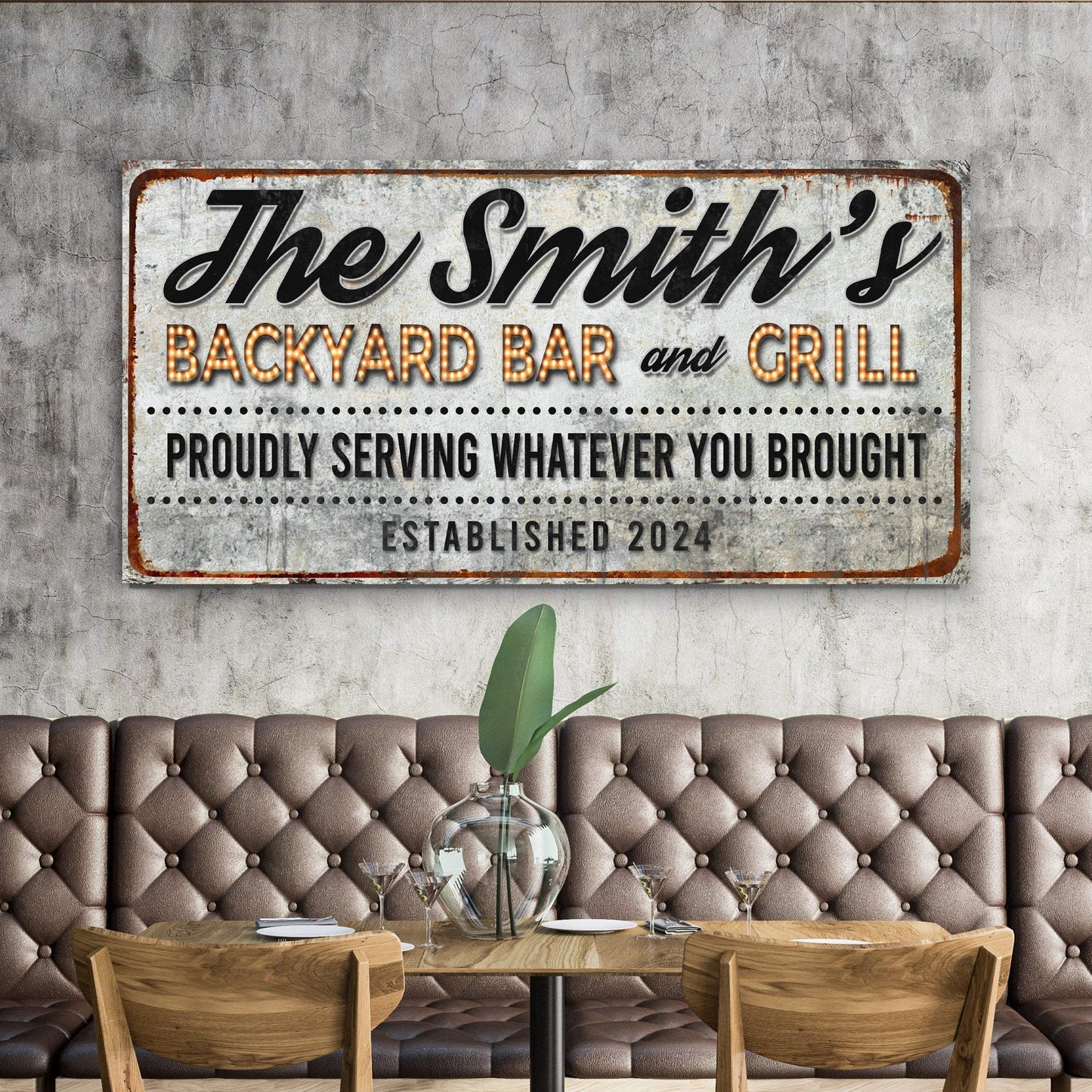 Backyard Bar & Grill Sign XX - Tailored Canvases - Flyclothing LLC