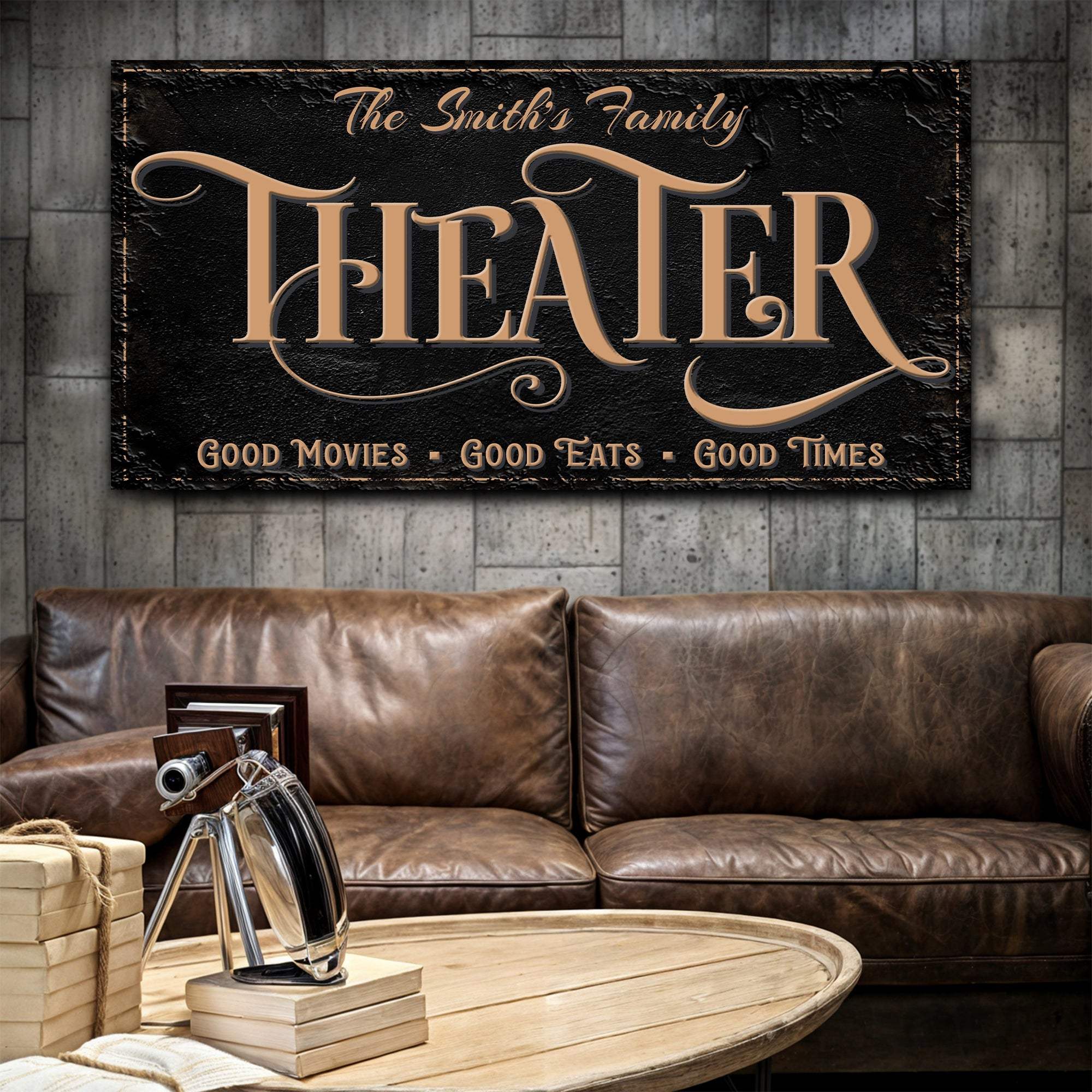 Personalized Theater Sign VI - Tailored Canvases - Flyclothing LLC