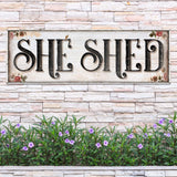 Personalized She Shed Sign XV - Tailored Canvases - Flyclothing LLC