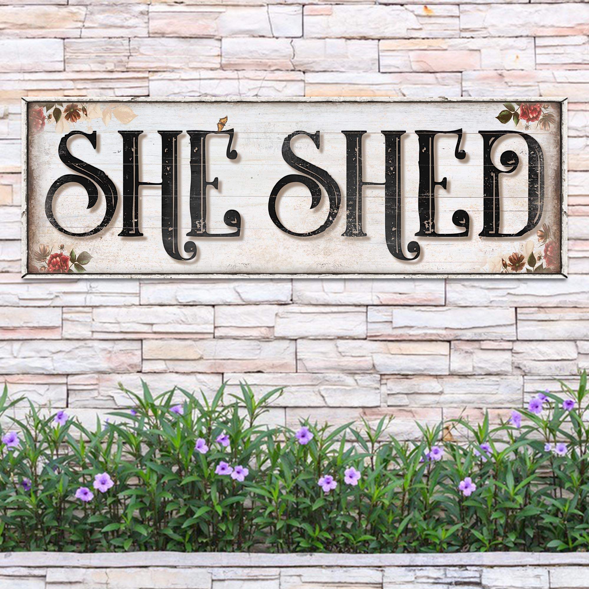 Personalized She Shed Sign XV - Tailored Canvases - Flyclothing LLC