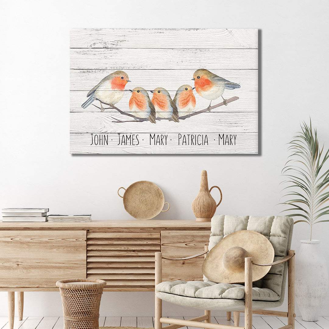 Family Flock of Birds Sign - Tailored Canvases - Flyclothing LLC