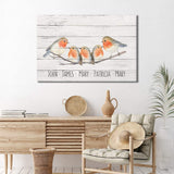 Family Flock of Birds Sign - Tailored Canvases - Flyclothing LLC