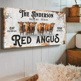 Red Angus Sign - Tailored Canvases - Flyclothing LLC