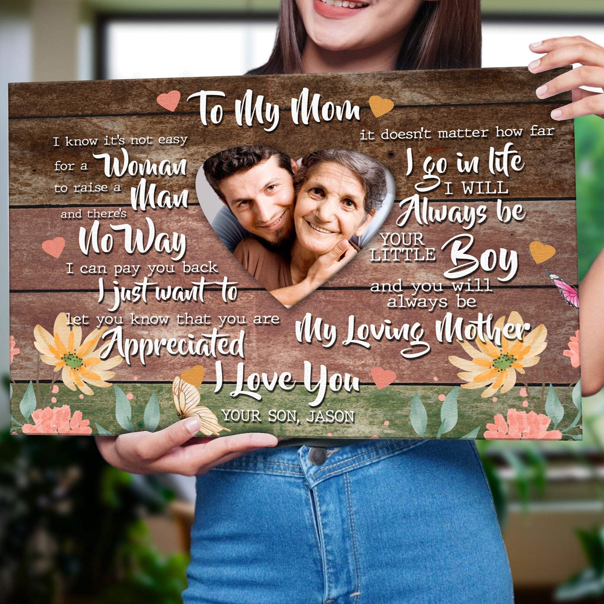 Mother's Day Sign Always My Loving Mother - Tailored Canvases - Flyclothing LLC