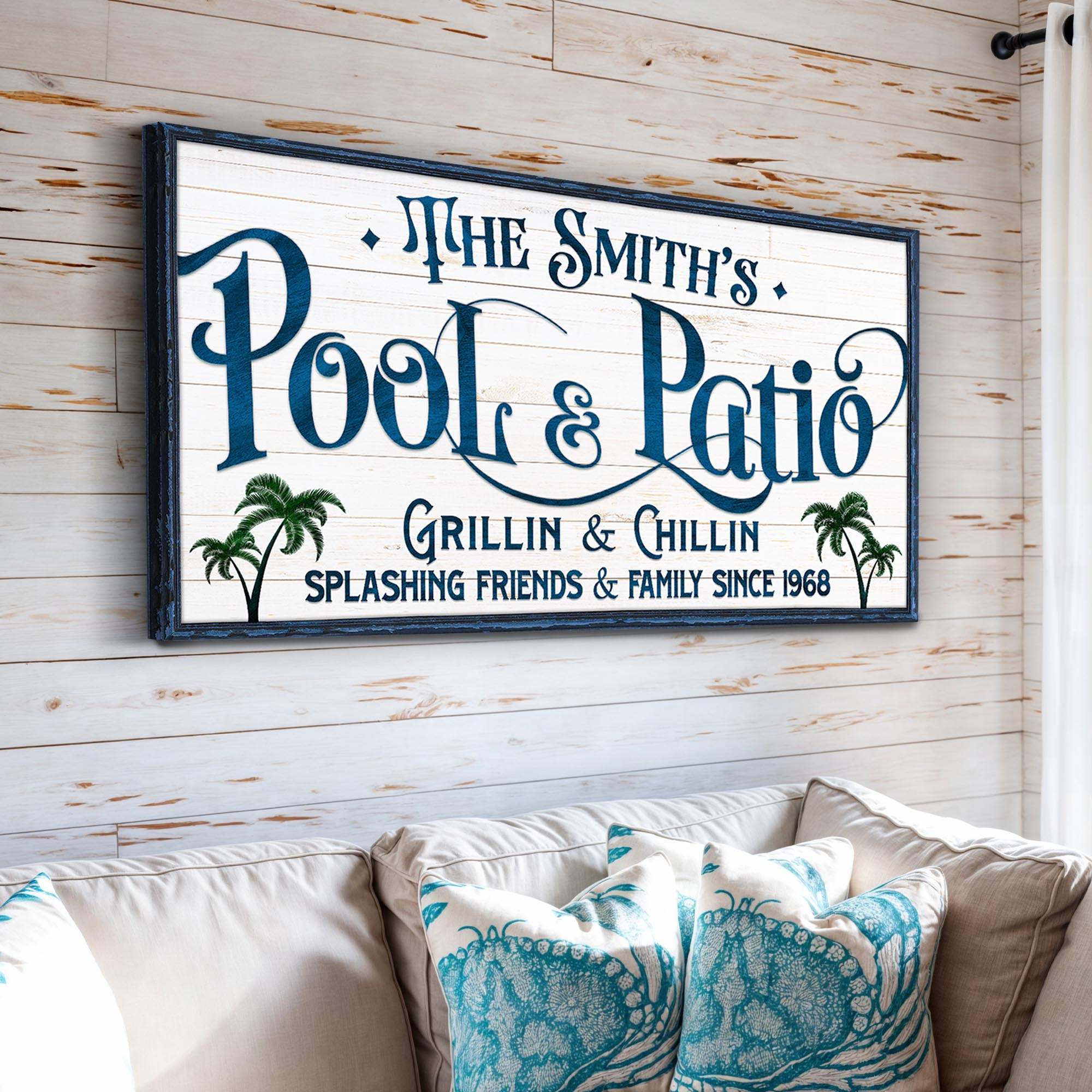 Personalized Pool Bar Sign II - Tailored Canvases - Flyclothing LLC