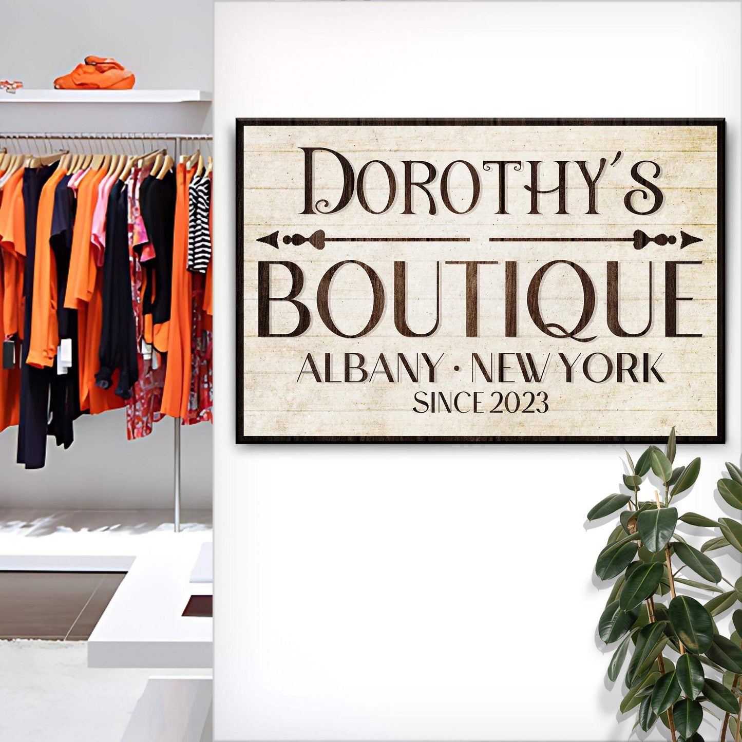 Boutique Sign IV - Tailored Canvases - Flyclothing LLC