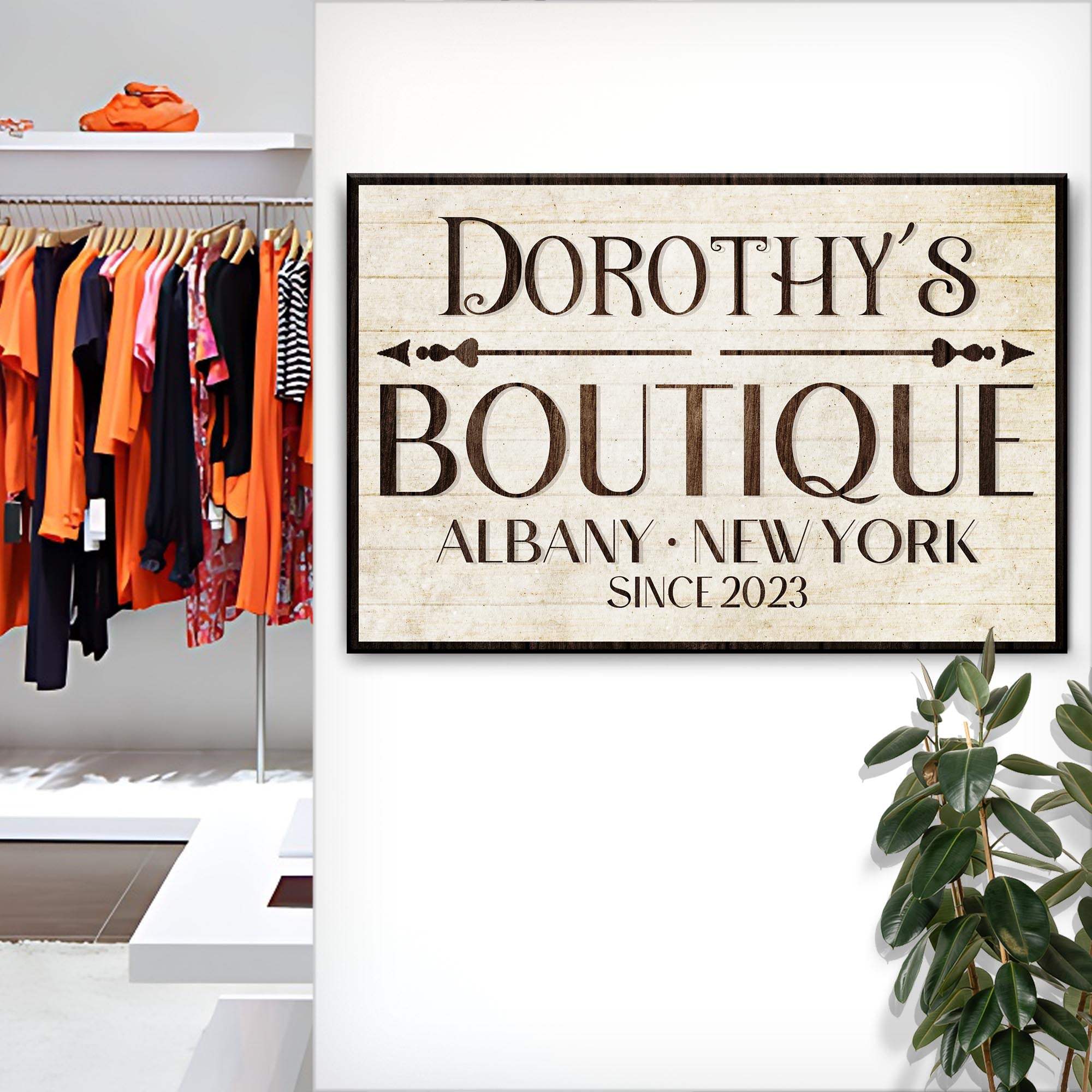 Boutique Sign IV - Tailored Canvases - Flyclothing LLC