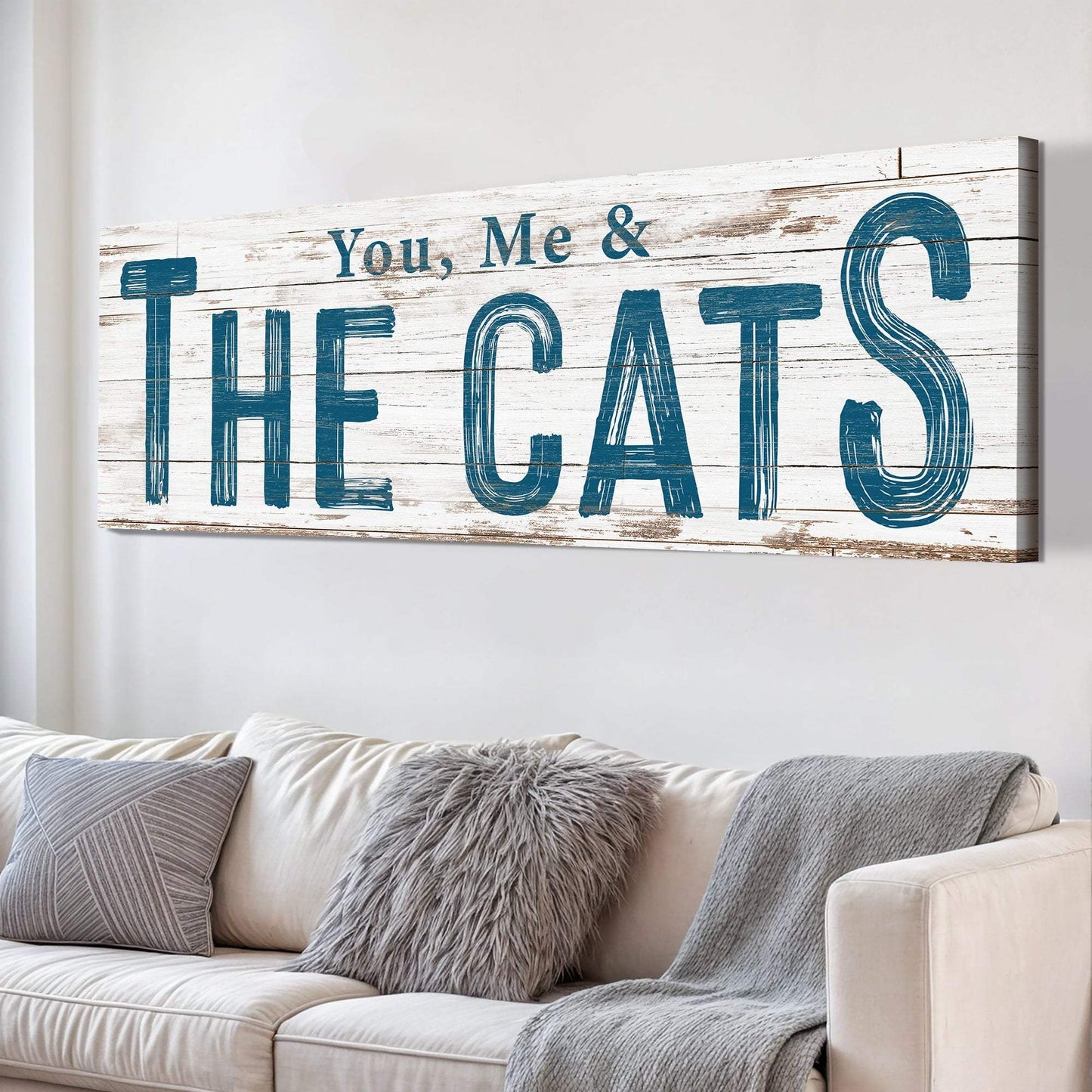 You, Me, And The Cats Sign II - Tailored Canvases - Flyclothing LLC