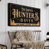 Personalized Hunters Haven Family Sign - Tailored Canvases - Flyclothing LLC