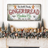 Family Gingerbread Bakery Christmas Sign III - Tailored Canvases - Flyclothing LLC