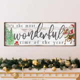 It's The Most Wonderful Time Of The Year Christmas Sign II - Tailored Canvases - Flyclothing LLC