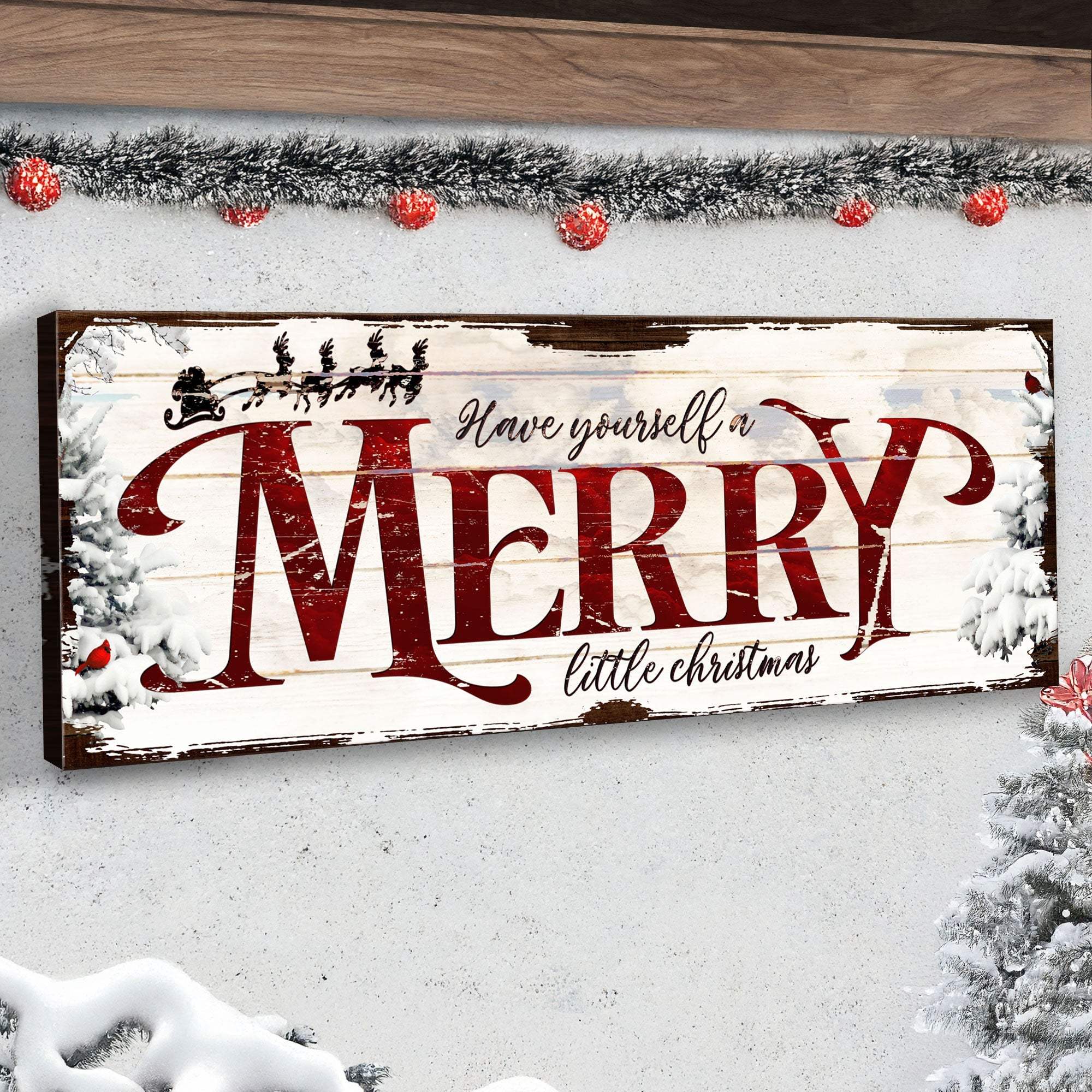 Have Yourself a Merry Little Christmas Sign VIII - Tailored Canvases - Flyclothing LLC
