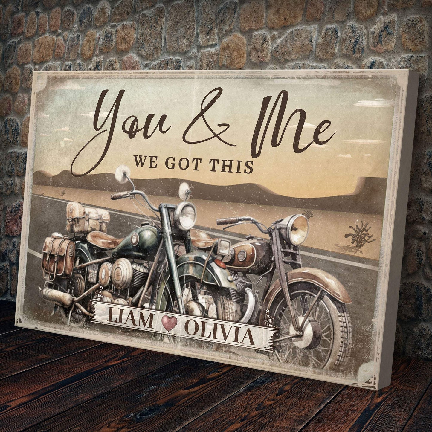 Motorcycle Themed We Got This Couple Sign - Tailored Canvases - Flyclothing LLC