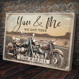 Motorcycle Themed We Got This Couple Sign - Tailored Canvases - Flyclothing LLC